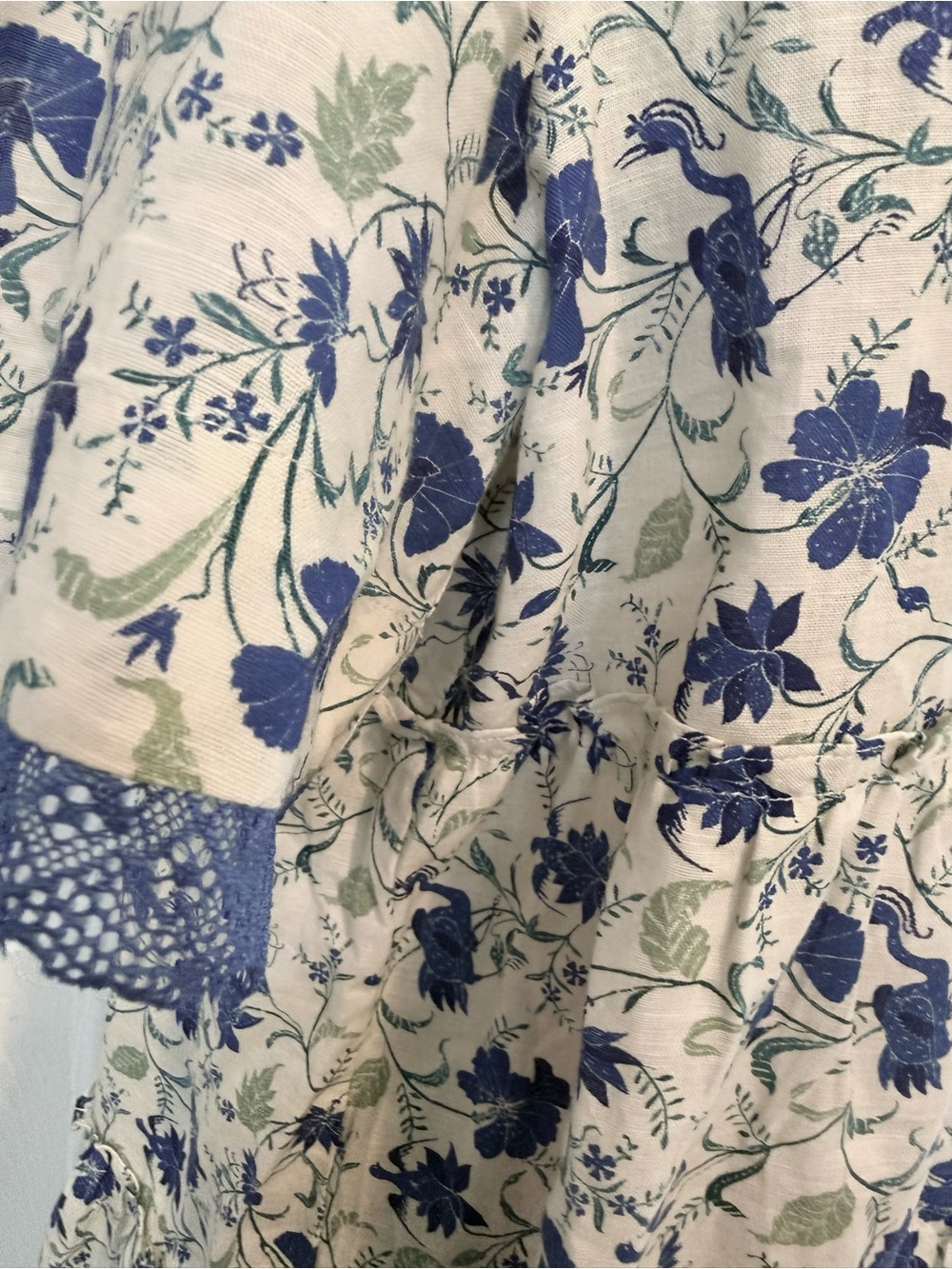Tuckerneck Bluebird Melody Floral Linen/Cotton blend Dress - Picture 4 of 9